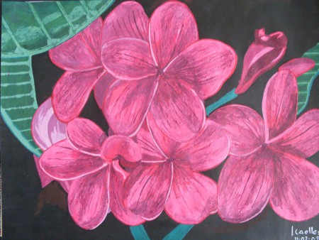 Flors - Acuarela de 40 x 50 cms sobre cartulina. (no disponible)